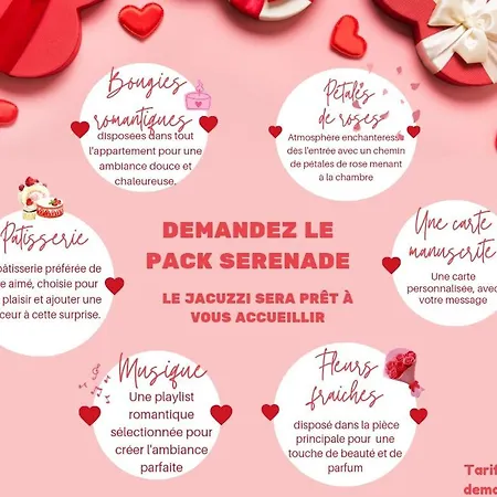 Apartment Suite Passion - Jacuzzi Prive - Table Massage *