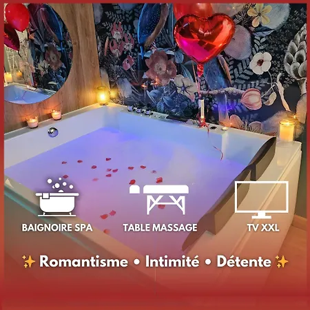 Suite Passion - Jacuzzi Prive - Table Massage Saint-Etienne (Loire)